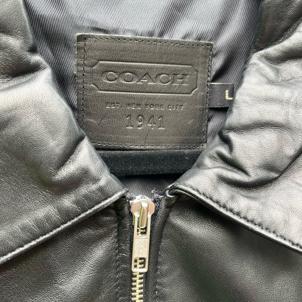 Coach Black Leather Jacket